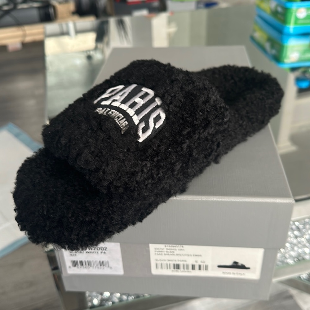 Balenciaga Furry Slides